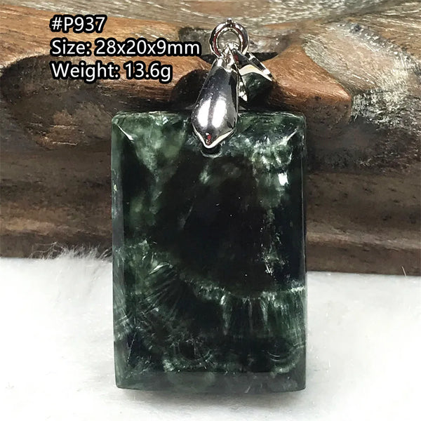 Green Seraphinite Pendant-ToShay.org