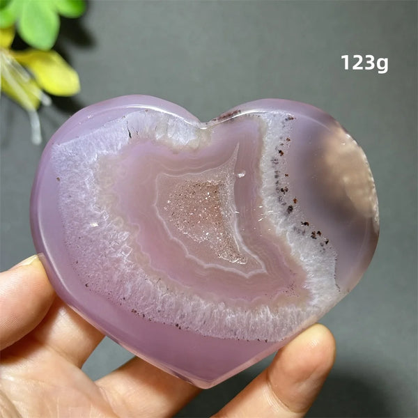 Purple Agate Geode Heart-ToShay.org