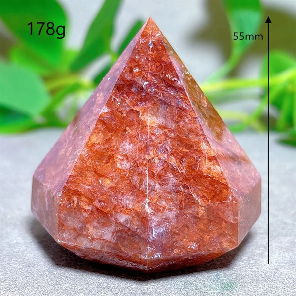 Red Fire Quartz Diamond Tower-ToShay.org