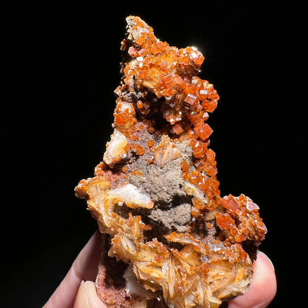 Orange Vanadinite Crystal-ToShay.org