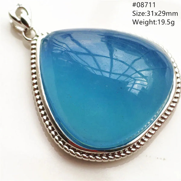 Blue Aquamarine Quartz Pendant-ToShay.org