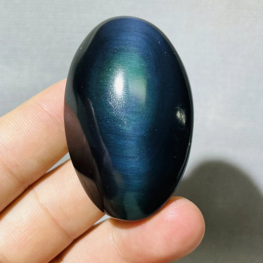 Rainbow Obsidian Palm Stone-ToShay.org
