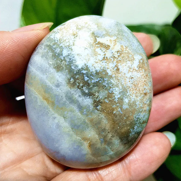 Ocean Jasper Palm Stone-ToShay.org