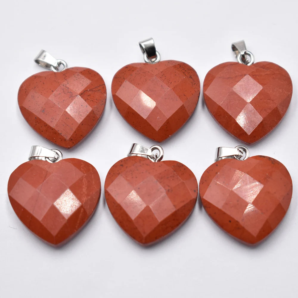 Mixed Crystal Heart Pendants-ToShay.org