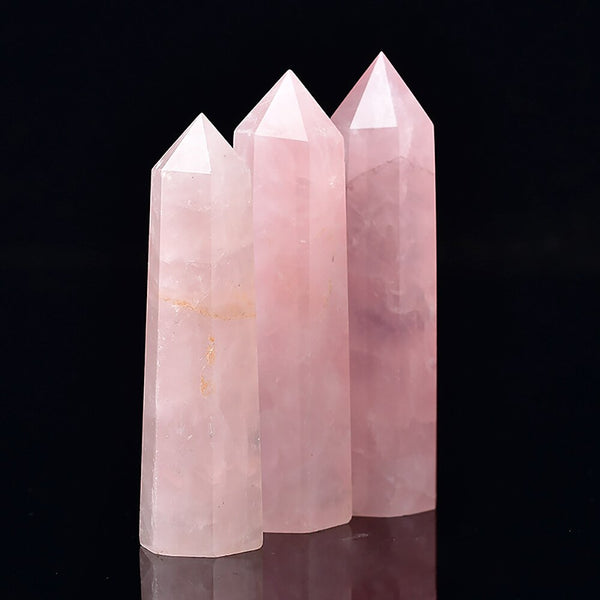 Pink Rose Quartz Crystal Point-ToShay.org