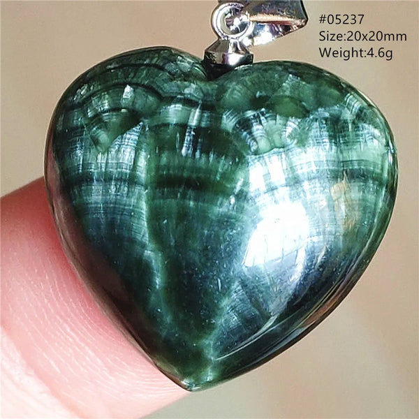 Green Seraphinite Pendant-ToShay.org