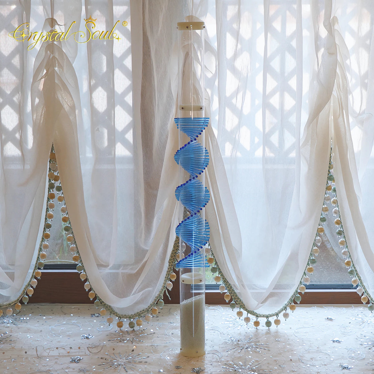 Blue Crystal Rain Sticks-ToShay.org