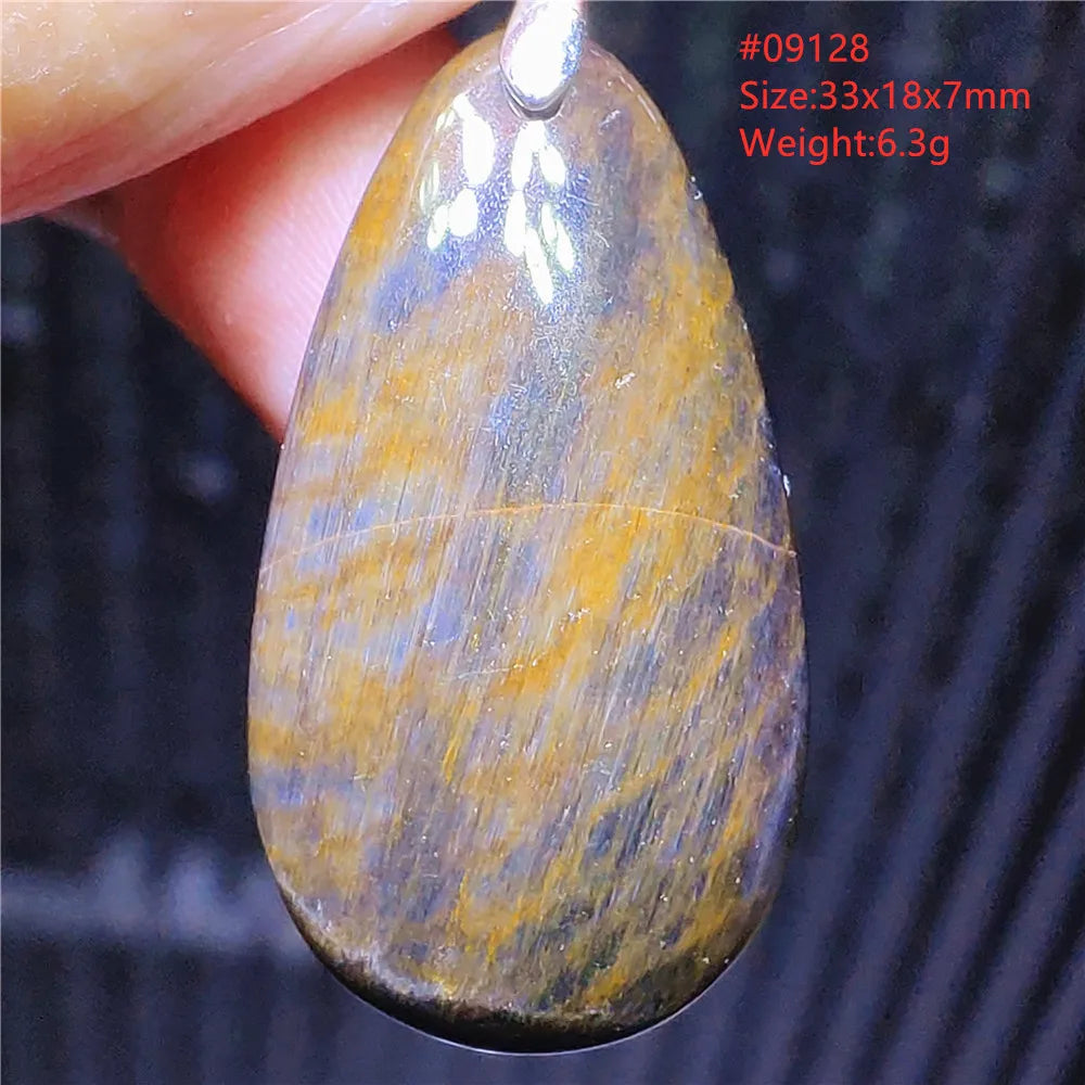 Blue Pietersite Chatoyant Pendant-ToShay.org