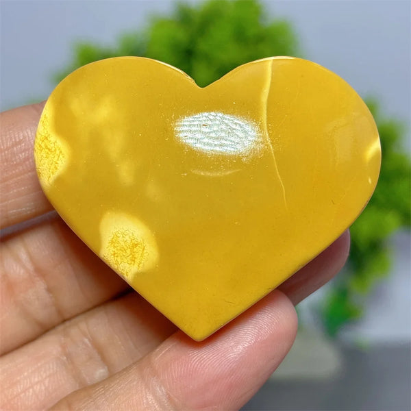 Yellow Mookaite Heart-ToShay.org