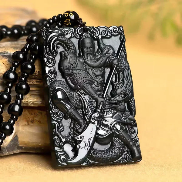 Black Ink Jade Guan Gong-ToShay.org