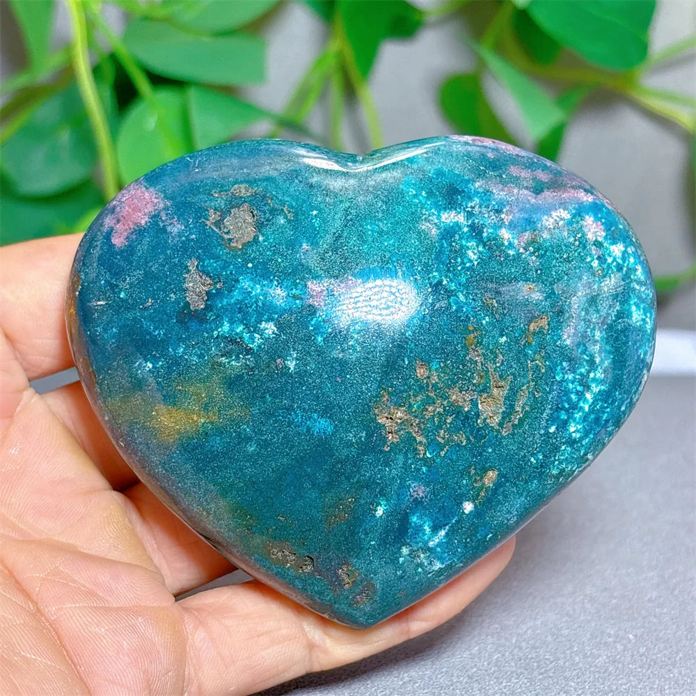 Green Ocean Jasper Heart-ToShay.org