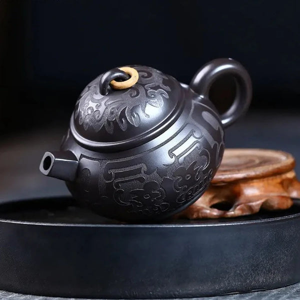 Black Clay Tea Pot-ToShay.org