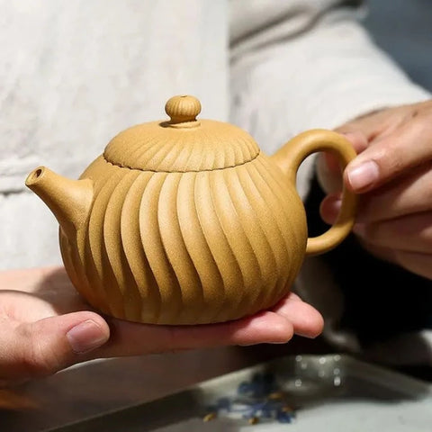 Stripe Clay Teapots-ToShay.org