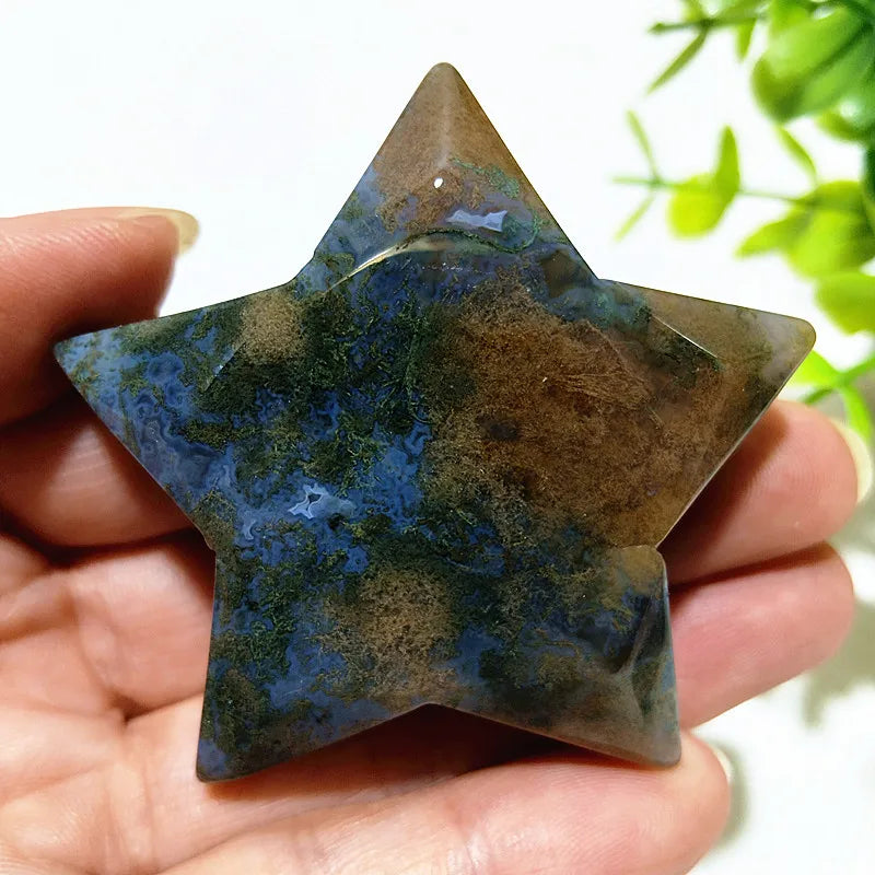 Green Moss Agate Star-ToShay.org