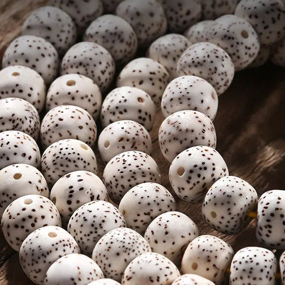 White Star Moon Bodhi Beads-ToShay.org
