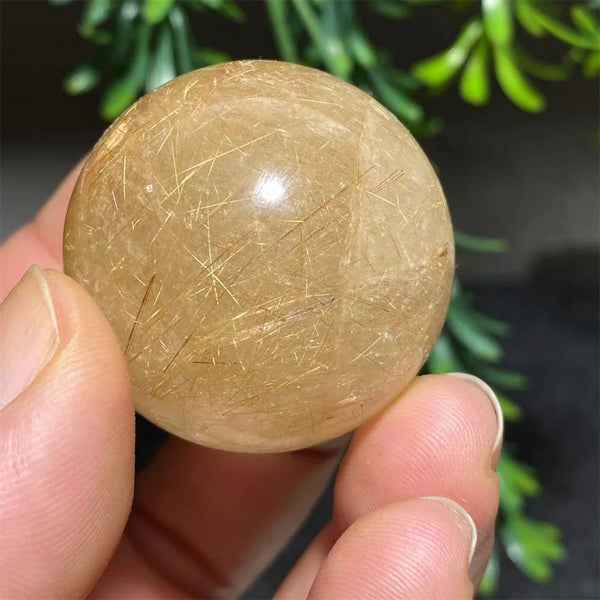 Gold Rutilated Quartz Ball-ToShay.org