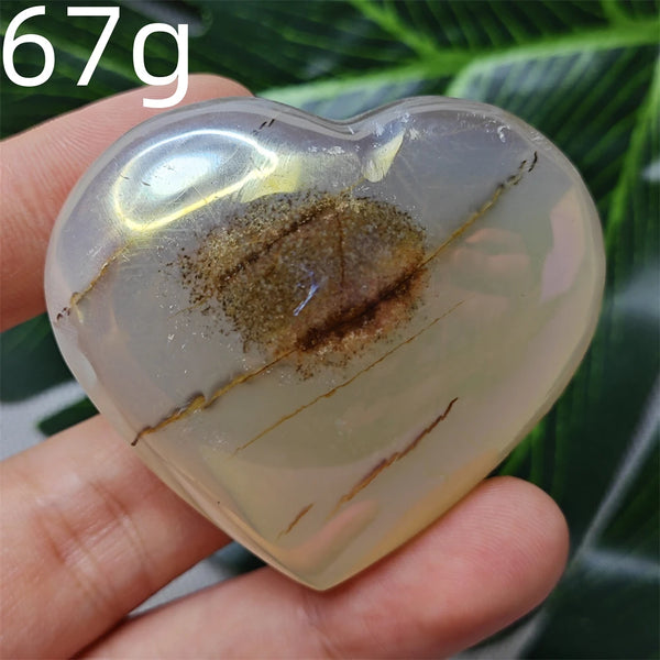 Yellow Tree Agate Heart-ToShay.org