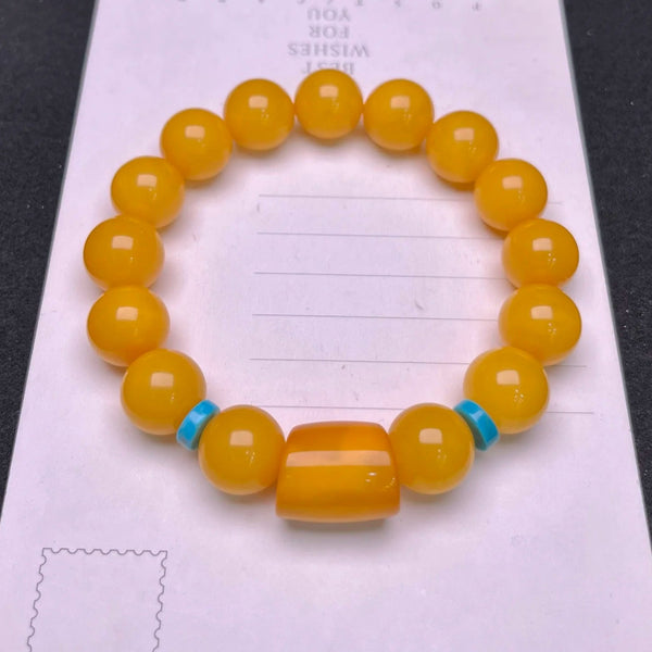 Orange Amber Bracelet-ToShay.org