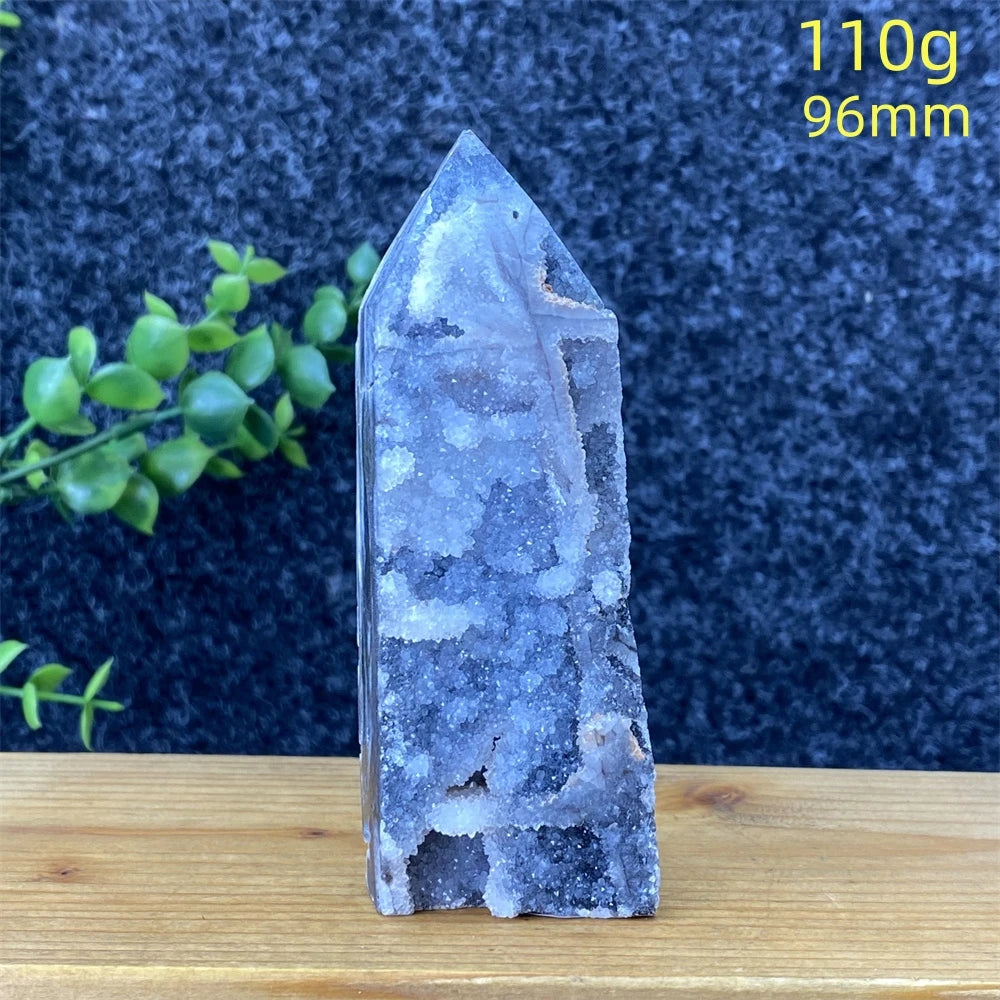 Purple Sphalerite Geode Tower-ToShay.org