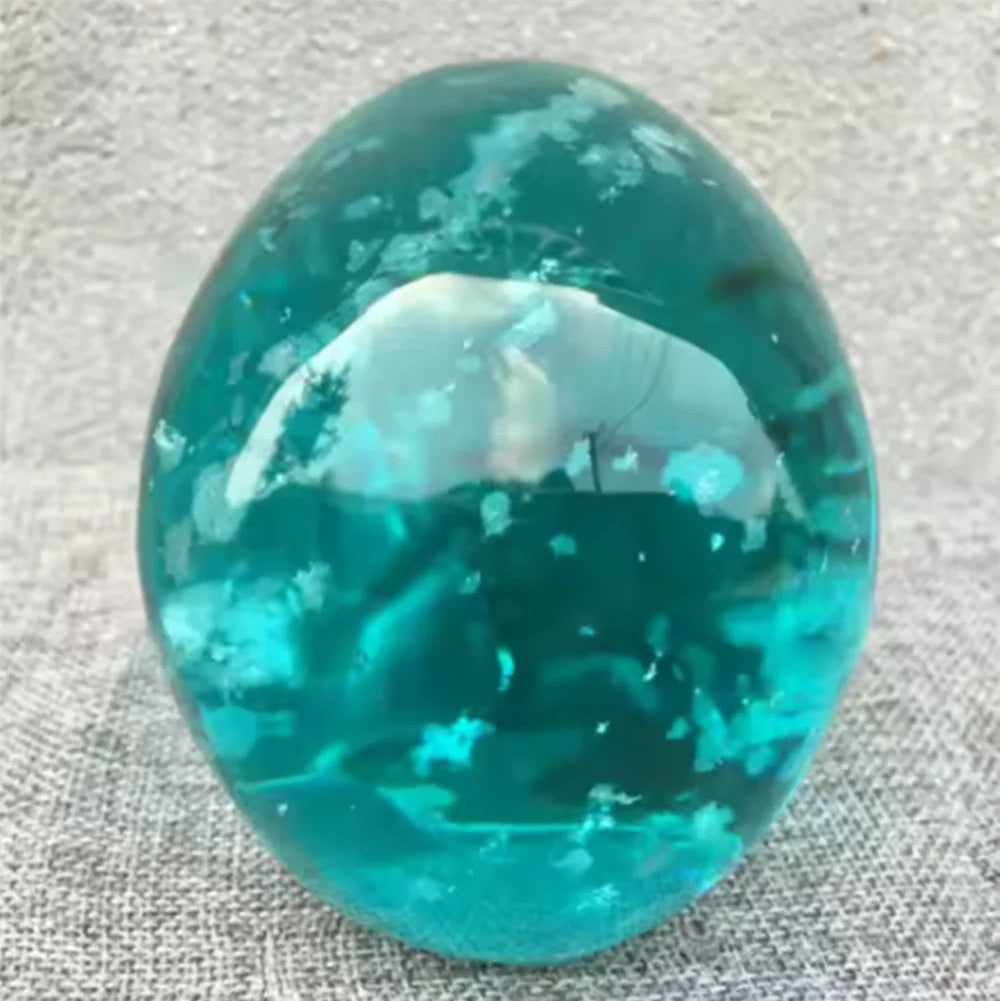 Blue Melting Stone Skull-ToShay.org