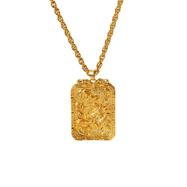 Gold Dragon Pendant-ToShay.org