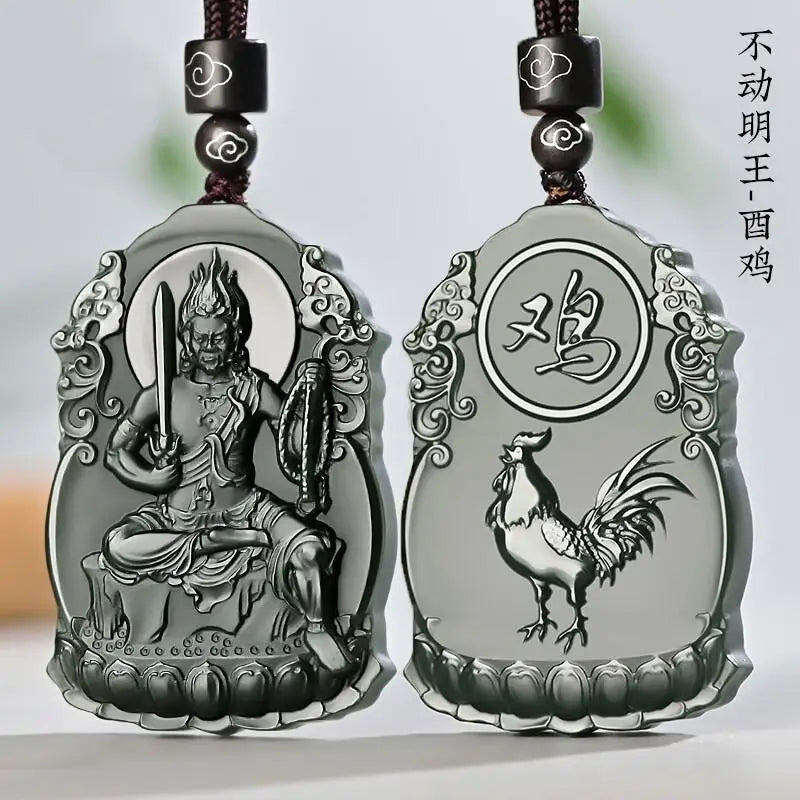 Black Jade Zodiac Pendants-ToShay.org