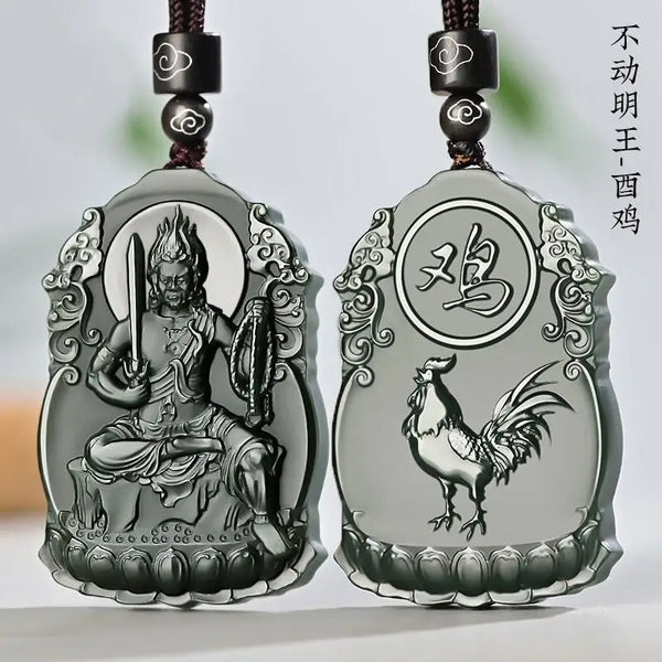 Black Jade Zodiac Pendant-ToShay.org