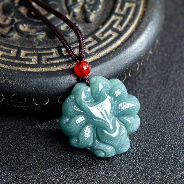 Blue Jade Nine-Tailed Fox-ToShay.org
