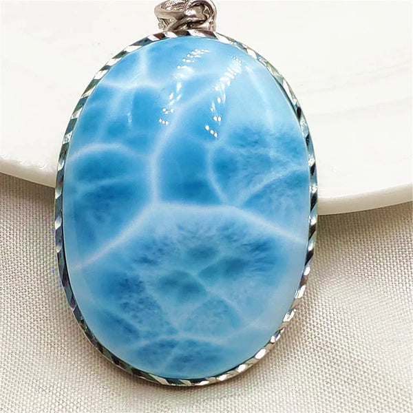 Blue Larimar Pendant-ToShay.org