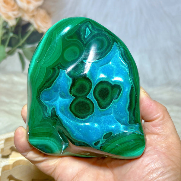 Blue Chrysocolla Malachite Gemstones-ToShay.org