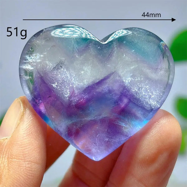 Rainbow Fluorite Heart-ToShay.org