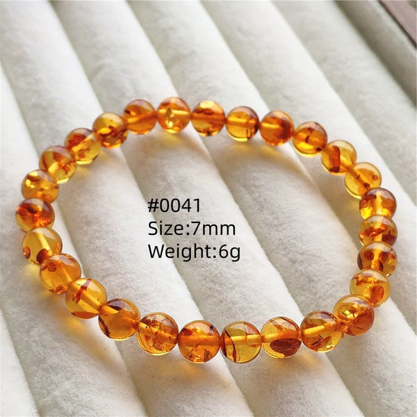 Yellow Amber Bead Bracelet-ToShay.org