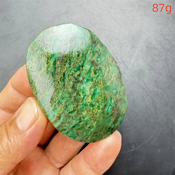 Green Verdite Palm Stone-ToShay.org