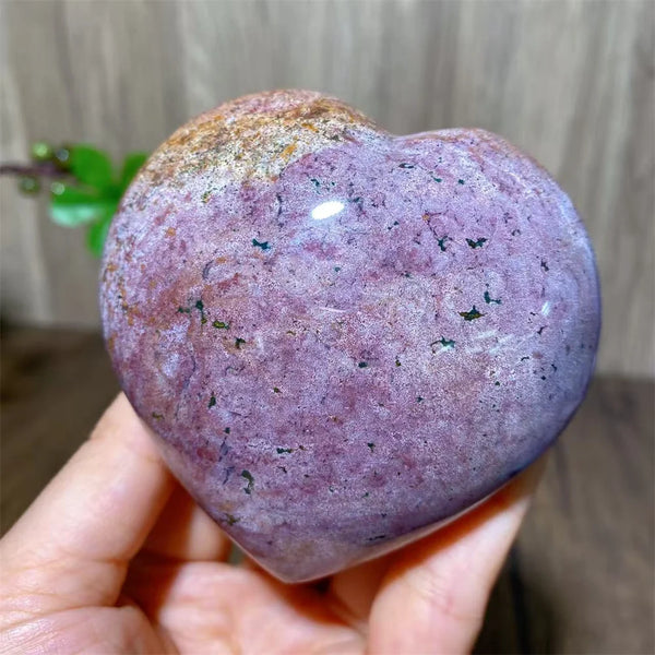 Purple Ocean Jasper Heart-ToShay.org