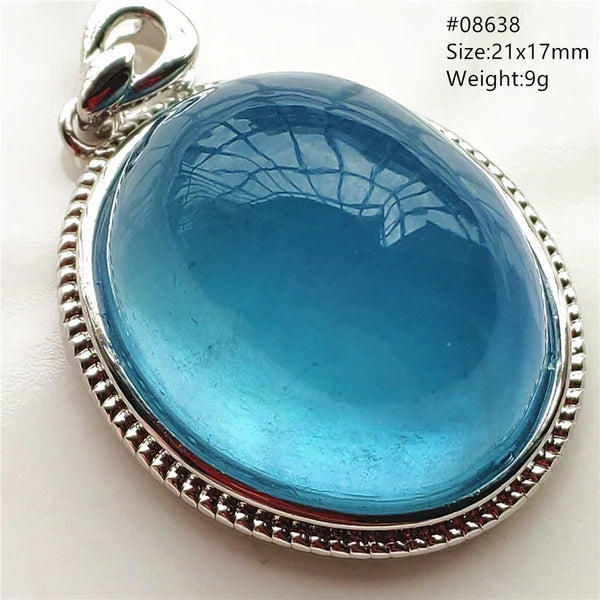 Blue Aquamarine Pendant-ToShay.org