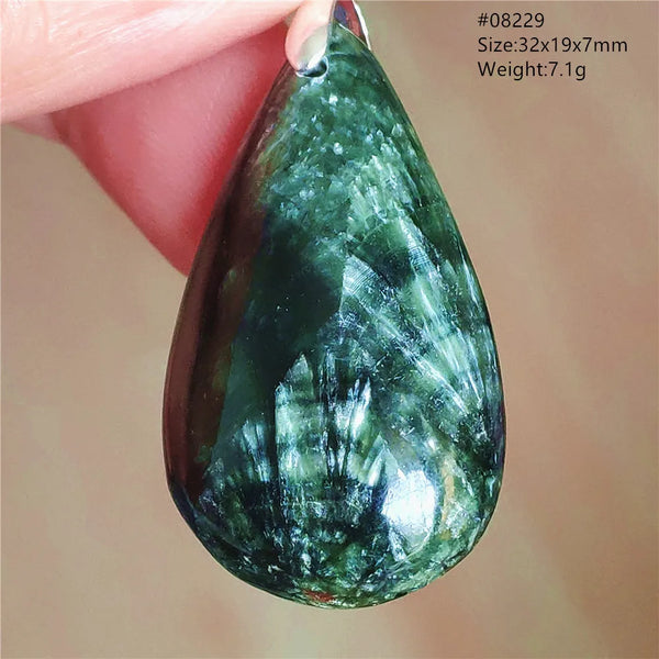 Green Seraphinite Pendant-ToShay.org