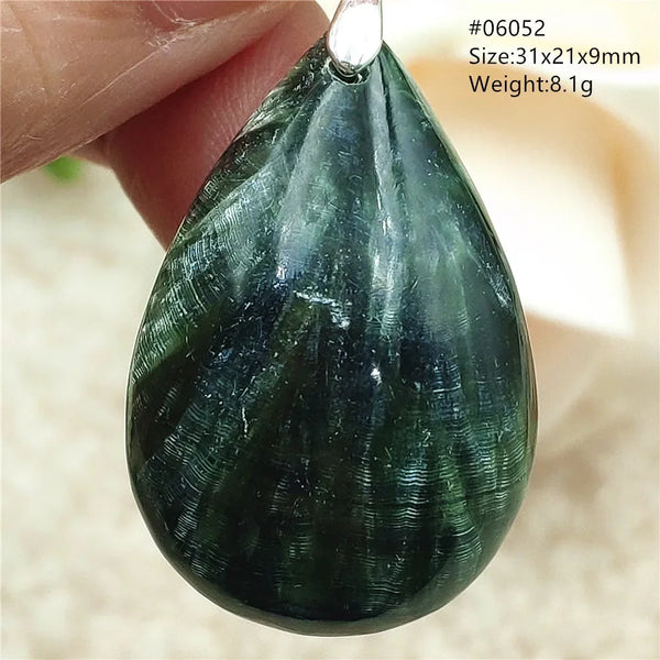 Green Seraphinite Pendant-ToShay.org