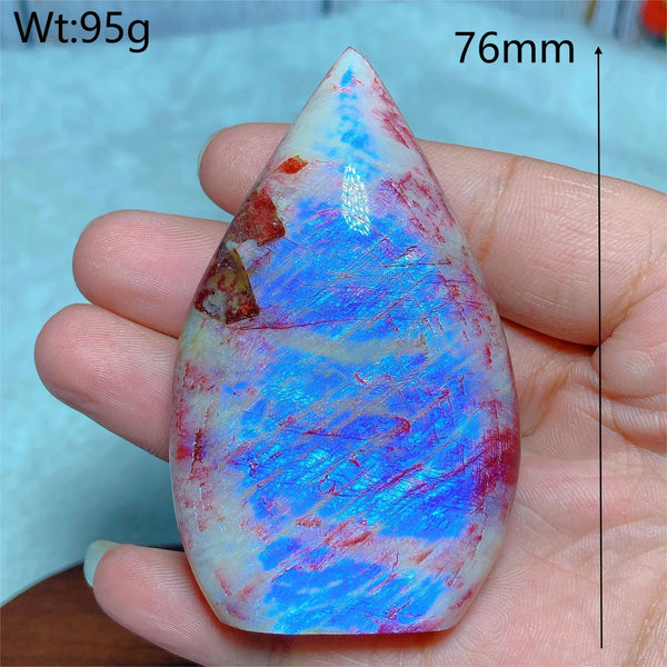 Red Purple Fire Quartz Moonstone-ToShay.org