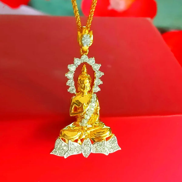 Gold Buddha Necklace-ToShay.org