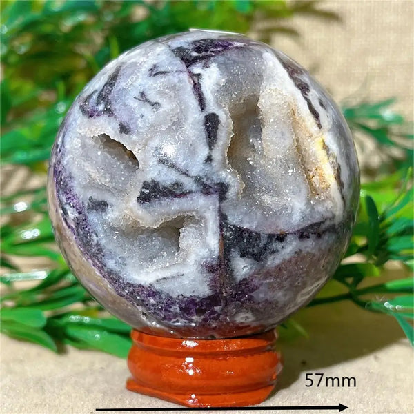 Purple Sphalerite Druzy Ball-ToShay.org