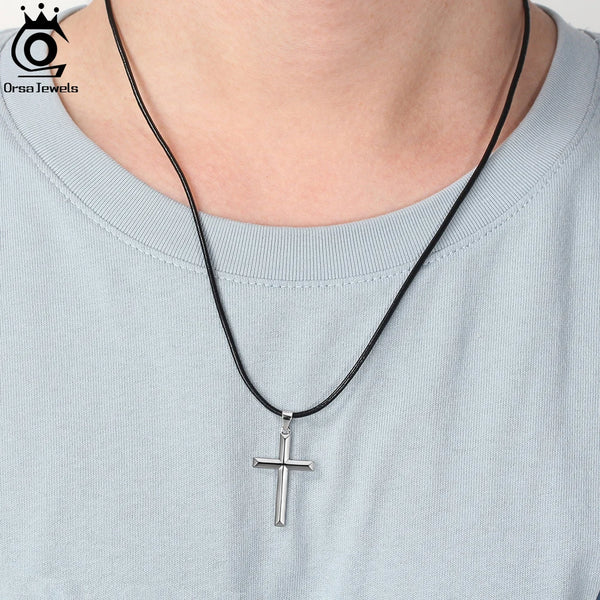 Gold Cross Pendant Necklace-ToShay.org