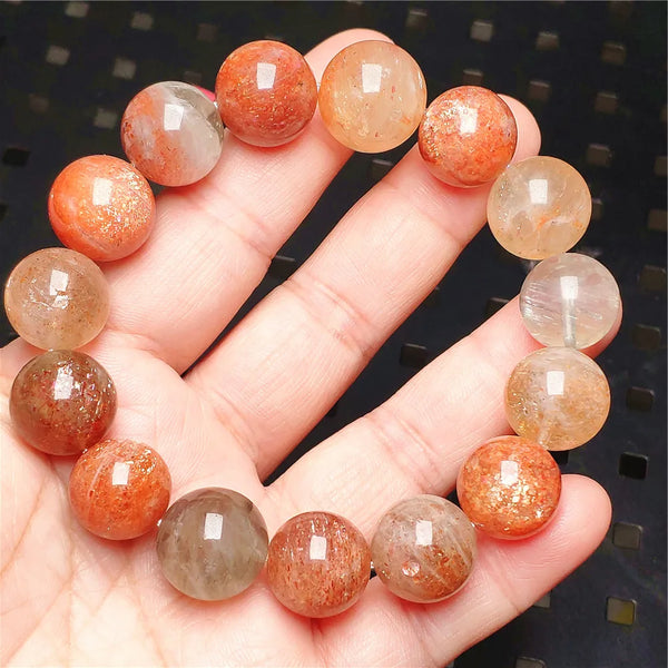 Red Orange Sunstone Bracelet-ToShay.org