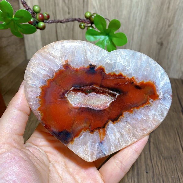 Orange Carnelian Agate Heart-ToShay.org
