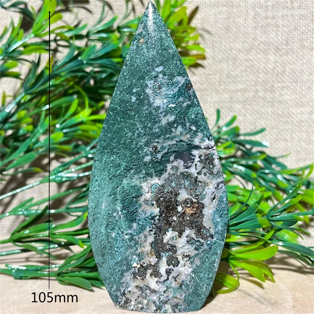 Green Moss Agate Flame-ToShay.org
