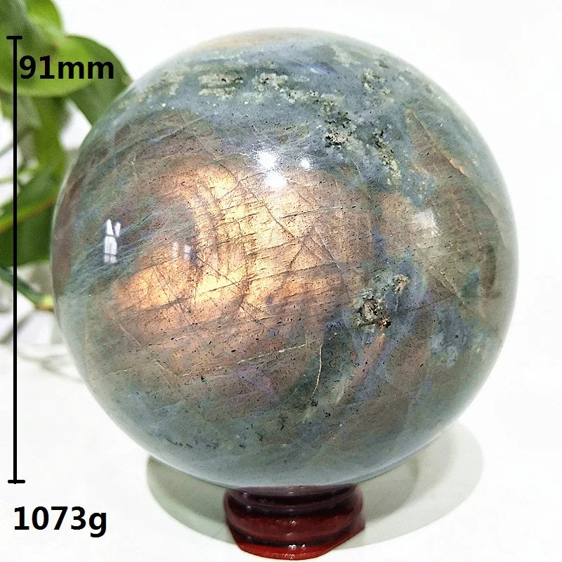 Yellow Labradorite Crystal Ball-ToShay.org