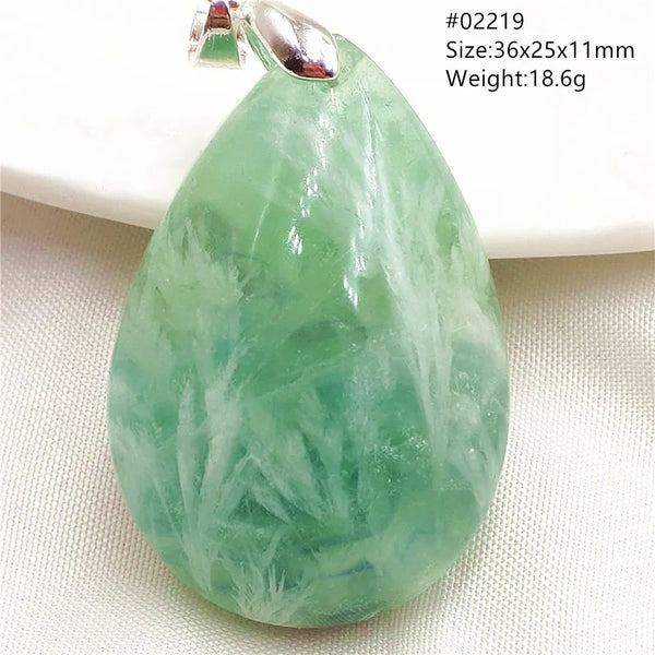 Green Blue Fluorite Pendant-ToShay.org