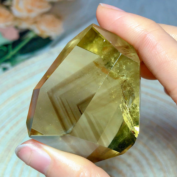 Yellow Smokey Citrine Crystal-ToShay.org