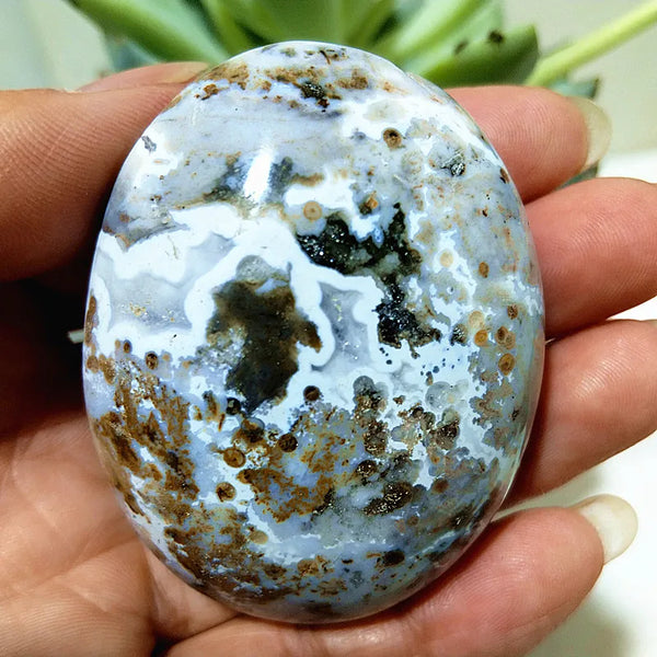 Ocean Jasper Palm Stone-ToShay.org