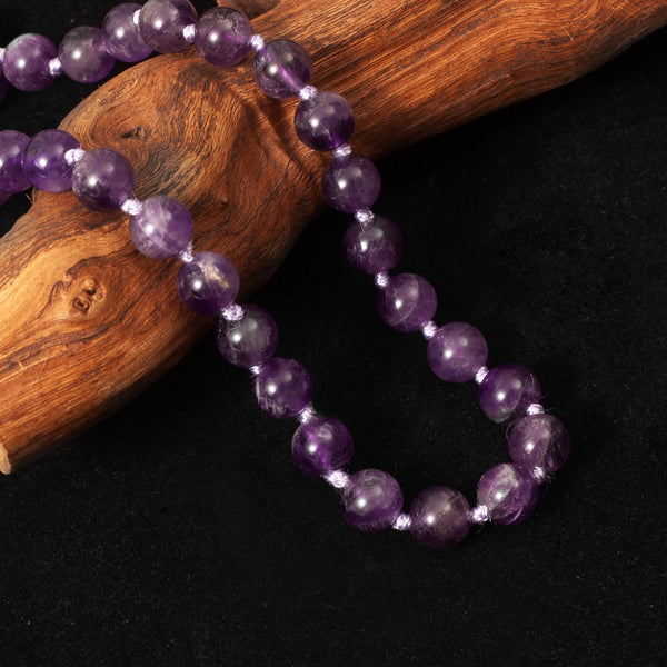 Purple Amethyst Bead Mala-ToShay.org