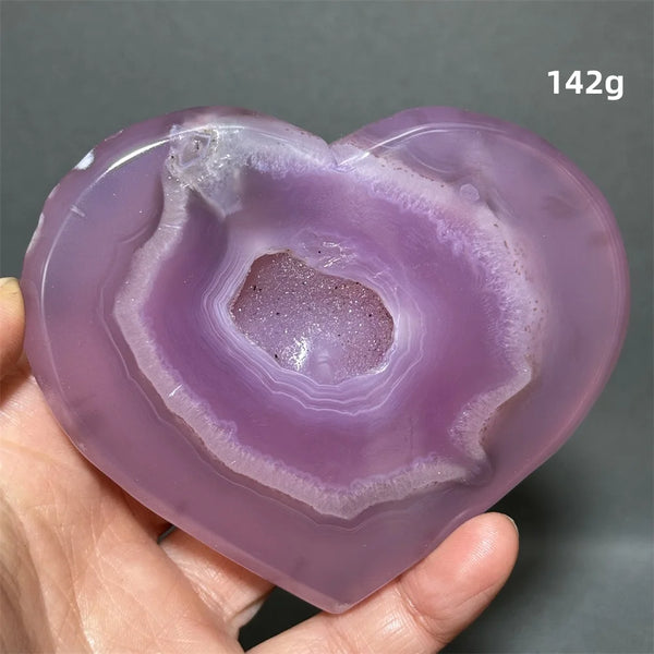 Purple Agate Geode Heart-ToShay.org